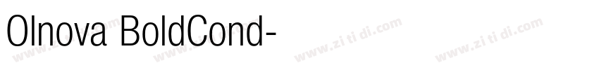 Olnova BoldCond字体转换 Olnova BoldCond字体转换